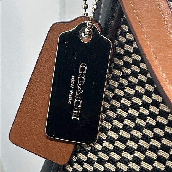 Coach Madison Carlyle Exploded Reps Brown/Black Leather Hobo Shoulder Bag Purse - Picture 8 of 16